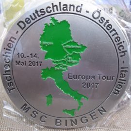 14. Europatour des MSC Bingen – vom 10. – 14. Mai 2017