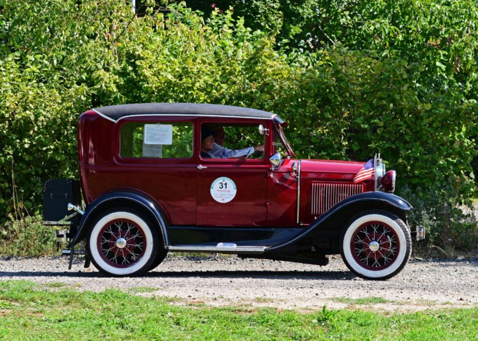 Karin & Norbert Jäkle im Ford Model A (1930) auf der Mainzer Automobil Classic 2019