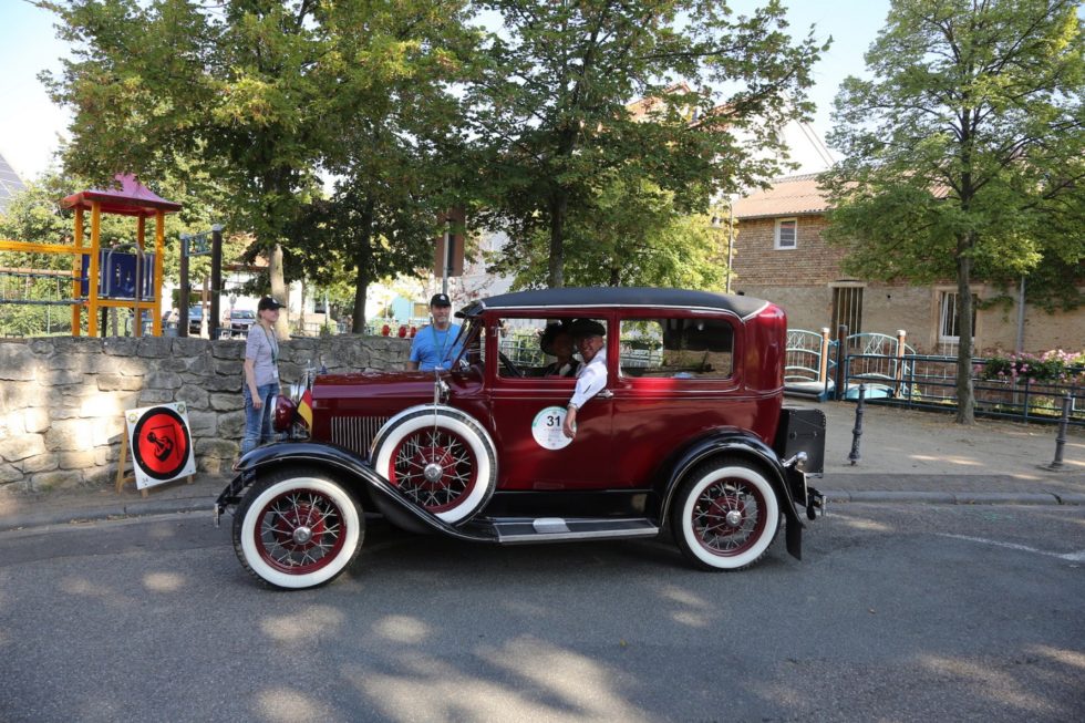 Karin & Norbert Jäkle im Ford Model A (1930) auf der Mainzer Automobil Classic 2019