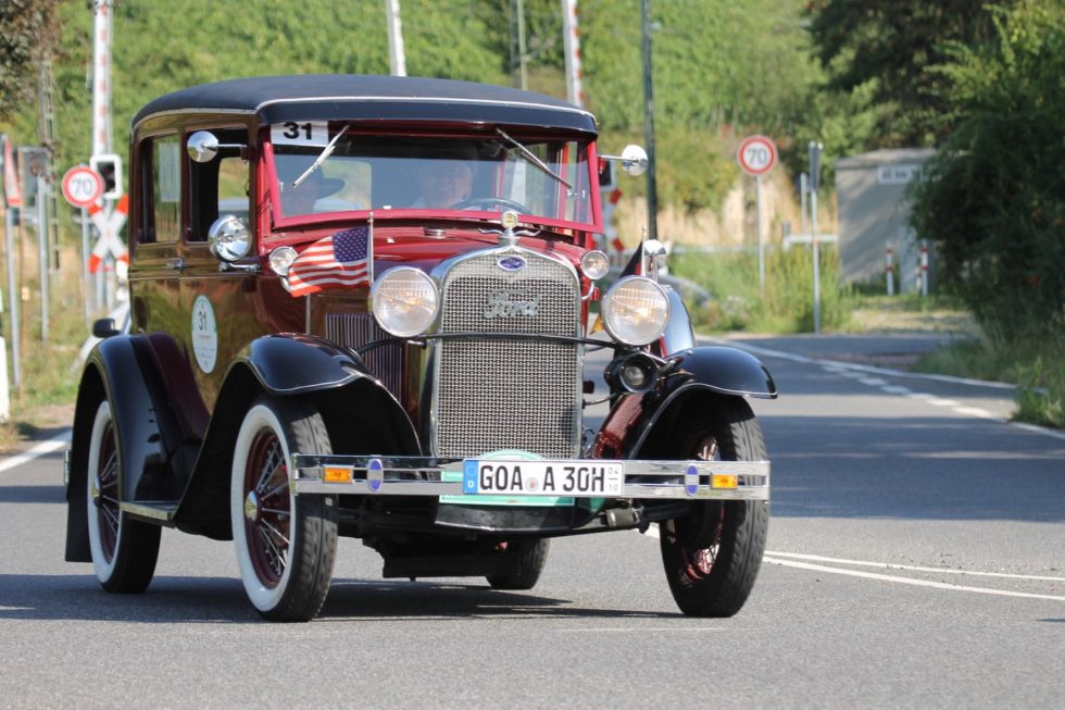 Karin & Norbert Jäkle im Ford Model A (1930) auf der Mainzer Automobil Classic 2019