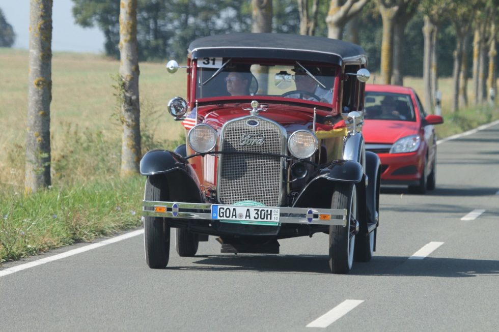 Karin & Norbert Jäkle im Ford Model A (1930) auf der Mainzer Automobil Classic 2019