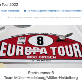Meine Garage: Europa Tour 2022